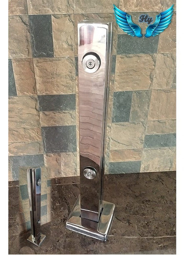 Kit 13 Peças Coluna Torre Em Inox Guarda Corpo 40cm 1