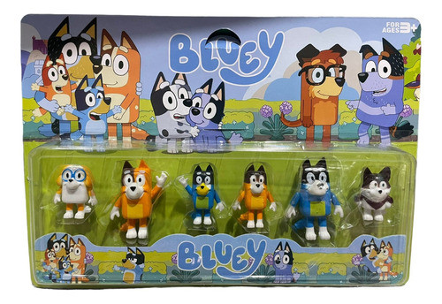Blister Bluey Bingo X6 Personajes - Colección Completa 0