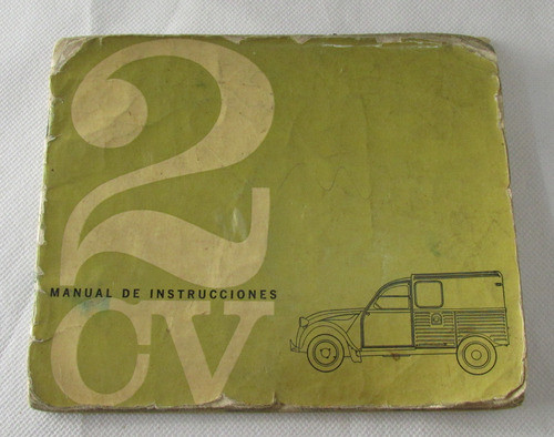 Antiguo Manual De Instrucciones Citroen 2cv, Usado 0