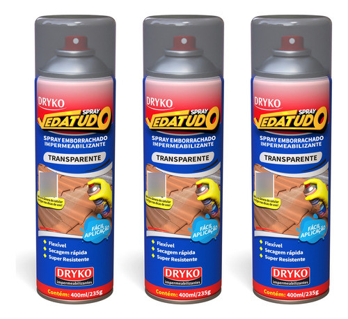Vedatudo Spray Borracha Manta Líquida Impermeabilizant 400ml 0