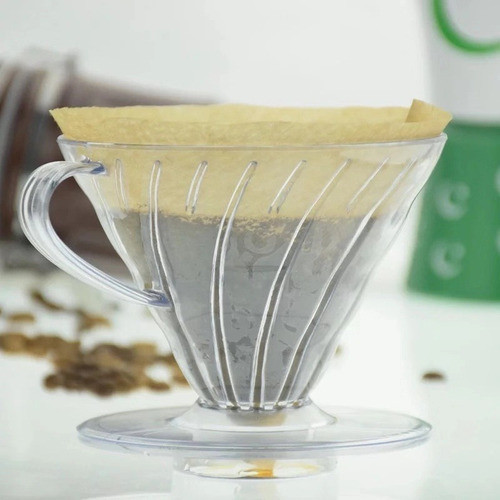 V60-02 Porta  Filtro  De Café Resina+5*40u Papel De Filtro 1