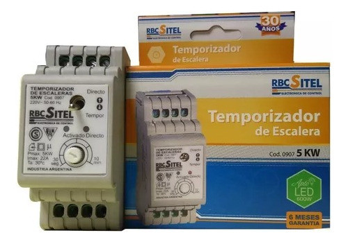 Temporizador De Escalera 5kw Apto Led Mod 0907 1