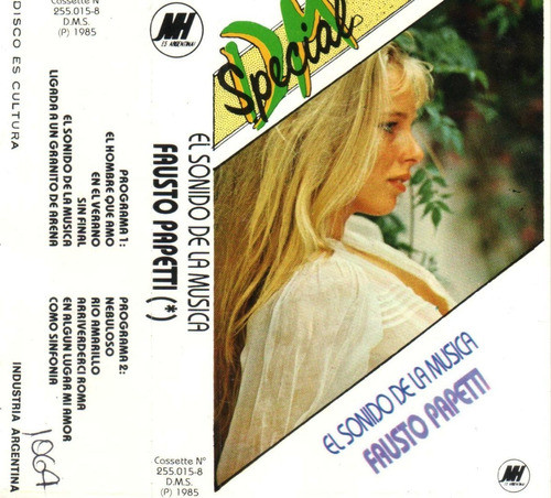 Cassette Original Fausto Papetti El Sonido De La Música 0