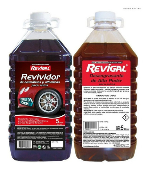 Desengrasante Y Revividor De Negro  X 5 Litros Revigal 0