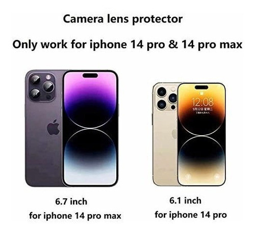Protector Para Camara De iPhone 14 Pro (3 Unidades) 1