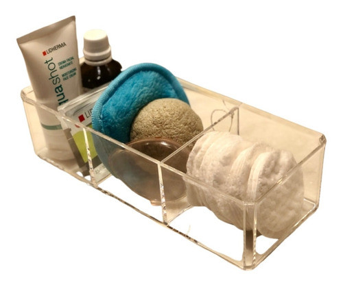 Organizador Maquillaje Acrílico Porta Maquillaje Hisopos 0