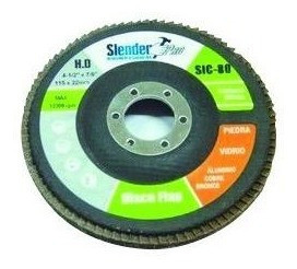 Disco Flap P/vidrio Y Mamposteria 115mm 4 1/2pLG Gr60 -ynter 0