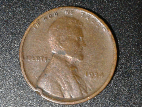 Moneda One Cent Estados Unidos 1934 Original 1