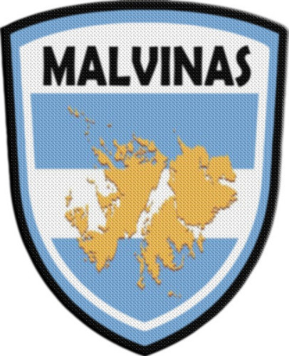 Parche Termoadhesivo Escudo Malvinas Argentinas 0