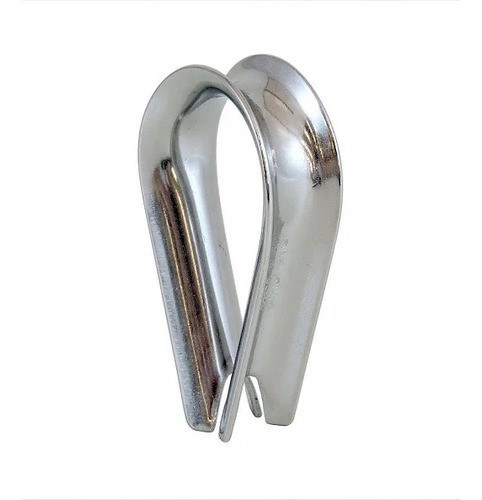 Sapatilha Em Aço Para Cabo De Aço 1/2 Galvanizada Kit 50 Un 1