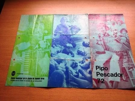 Programa Teatro Pipo Pescador 1972 Auditorio Rio De La Plata 0