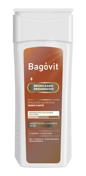 Autobronceante Bagóvit A Bronceado Progresivo X 200 Gr 0