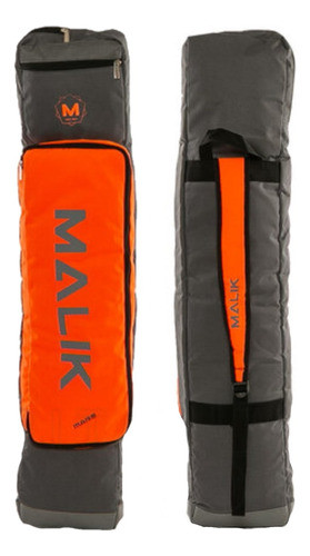 Funda Malik De Hockey Chica Para 2 Palos Mars Naranja Gris 0