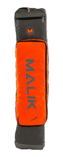 Funda Malik De Hockey Chica Para 2 Palos Mars Naranja Gris 1
