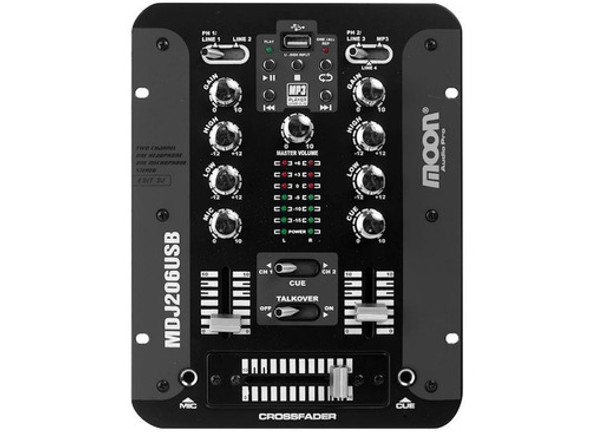 Consola Mixer Usb 2 Canales Moon Mdj206usb 0