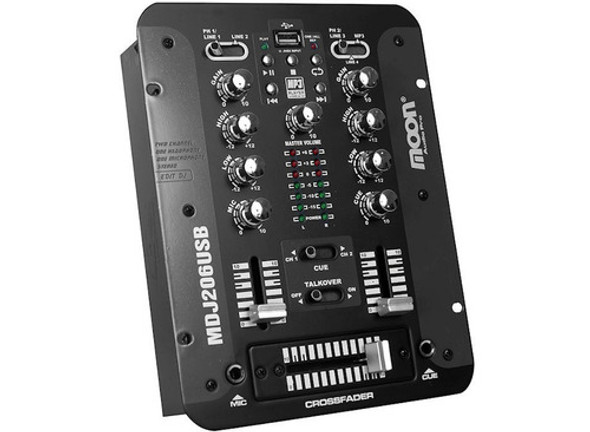 Consola Mixer Usb 2 Canales Moon Mdj206usb 1