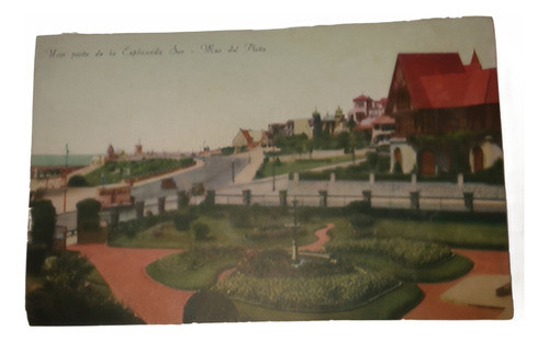 Postal Mar Del Plata Explanada Sur Año 1942 0