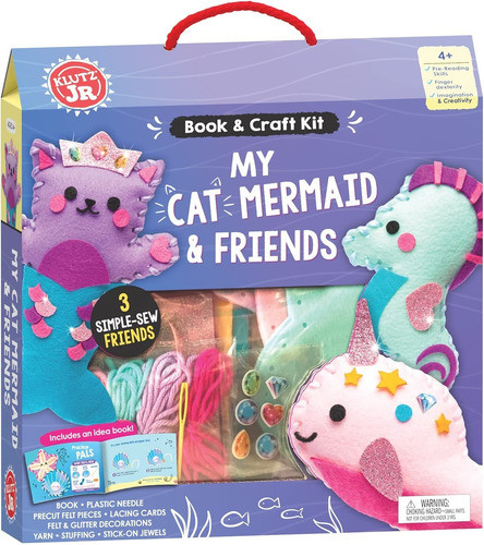 My Cat Mermaid & Friends Book & Craft - Mosca 0