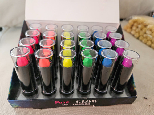 Cotillón Lápiz Labial Neón X 6 Unidades!! 1