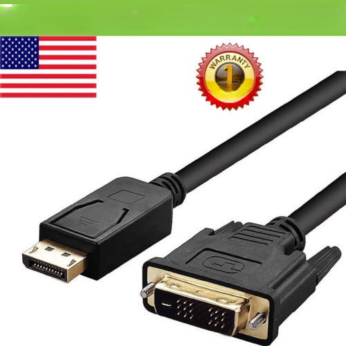 Dp Displayport A Dvi Macho A Macho Adaptador Convertidor Con 0
