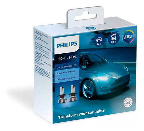 Lampara Philips Kit Led H4 12-24v 1500lm Ultinon Essential 0