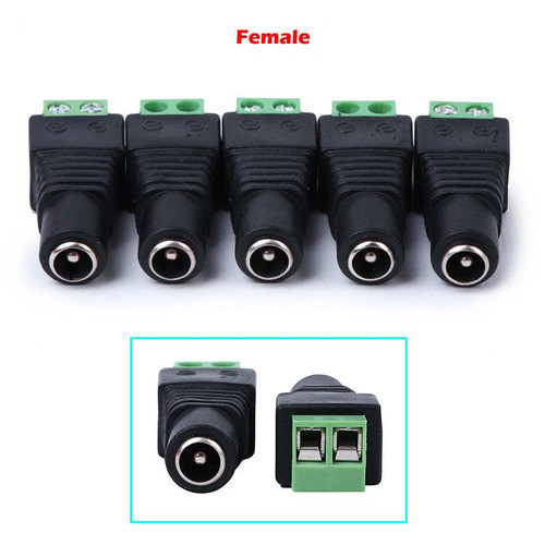 20pcs 12v Macho + Hembra 2.1x5.5mm Dc Power Jack Plug Adapta 1