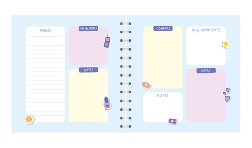 Cuaderno Cuadrado Tapa Dura C/ Espiral 1