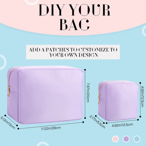 6 Bolsas De Maquillaje Para Cosmeticos, Bolsa Grande Y Mini, 1