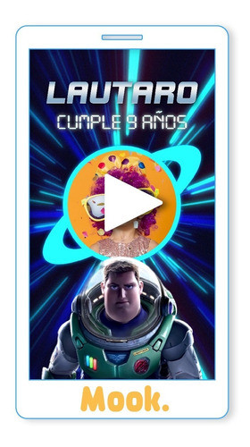 Buzz Lightyear Invitación Animada En Video Digital 0