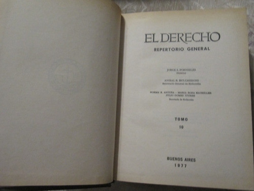 El Derecho - Repertorio General - Tomo 10 - Jorge Fornieles 1