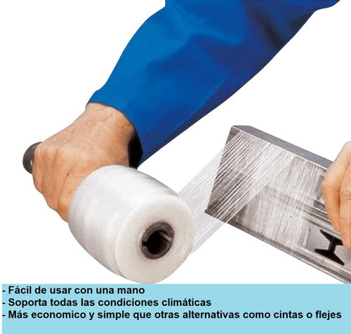 Film Stretch Manual Para Embalar - A: 12,5 Cm X L: 235m 1