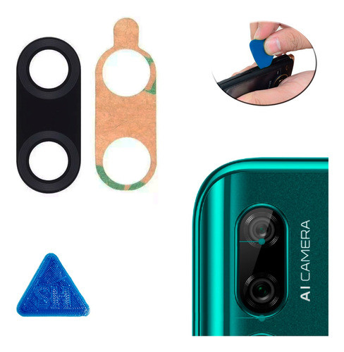 Vidrio De Cámara Compatible Con Huawei Y9 Prime 2019 + Pua 0