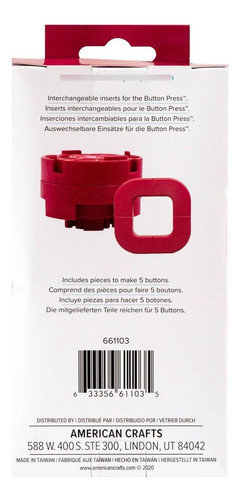 Matriz De Bottons Quadrados Button Press - We R 1