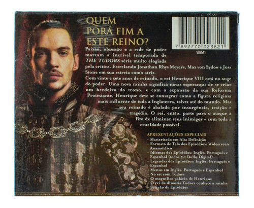 Dvd The Tudors A Terceira Temporada Completa Lacrado 1