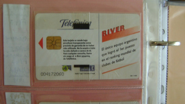Tarjeta Tel Coleccion Telefonica Argentina F147 River Plate 1