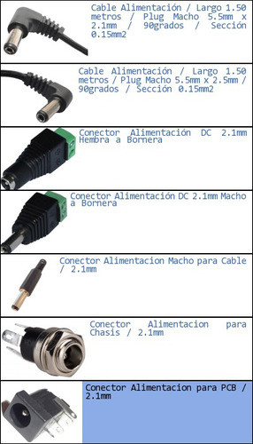 Dc Power Jack 2.1mm Alimentacion Pcb 1