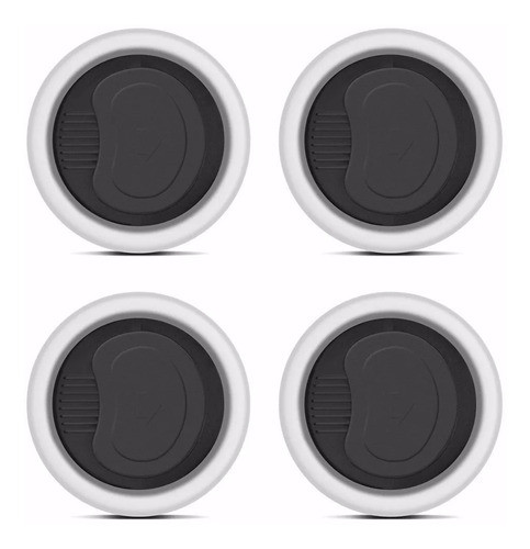 Kit 4 Difusor Saida De Ar Celta Prisma G1 99 00 02 05 Prata 0