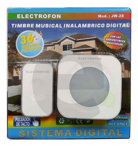 Timbre Inalámbrico Sin Contacto 220v - Electroimporta - 0