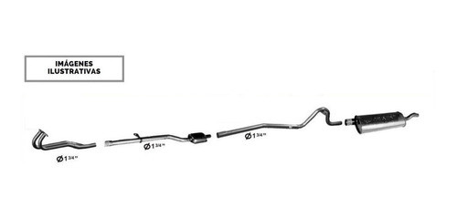 Escape Completo Renault 12 1400 Caja De 4ta (78-87) 0