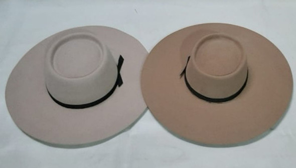 Sombrero Paño Beige Ala 8 Cm 0