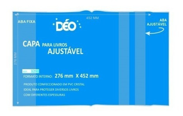 Capa Ajustável Para Livros E Cadernos Kit Com 10 Unidades 1 Capa Ajustável Para Livros E Cadernos Kit Com 10 Unidades 1