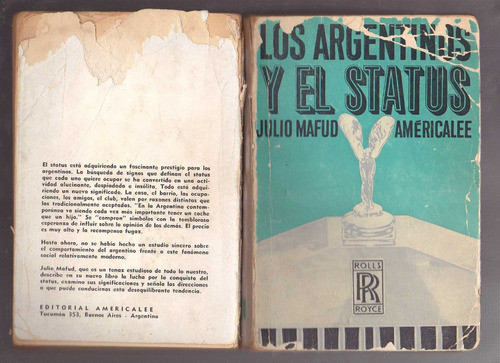 Los Argentinos Y El Status, Julio Mafud 0