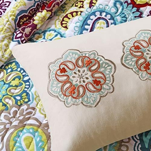Mi-zone Tamil Coverlet Mini Set, Full / Queen, Multi 1