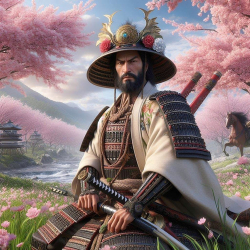 Obra De Arte Digital Hasu No Daimyo 50x50cm Pieza Única. 0