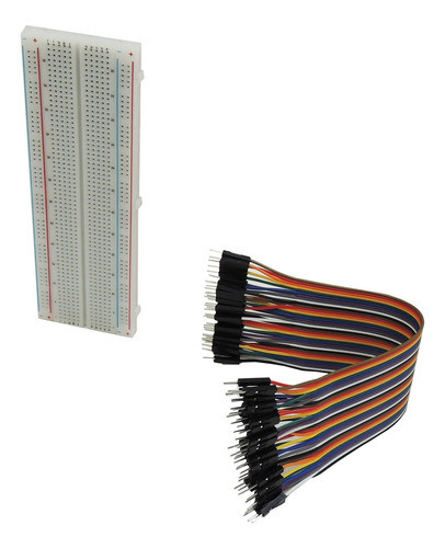 Protoboard 830 Pontos+ Jumper 20cm Macho Macho 1