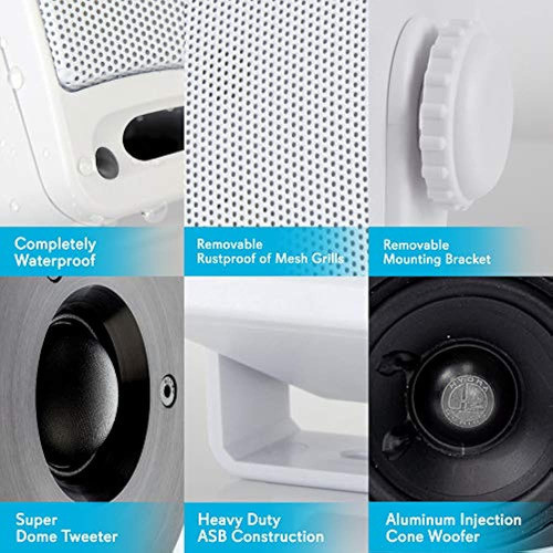 Juego De Altavoces Para Exteriores De 3 Vías Resistentes A L 1