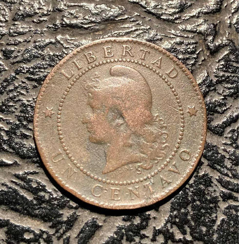 Moneda De 1 Centavo Patacón 1889 Cobre En Fantástico Estado! 1