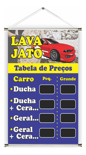 Banner Pronto Lava Jato Ref 225 - 45x70 Cm (arte Pronta) 0