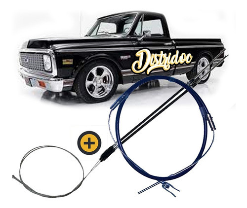 Conjunto De Cables De Freno Chevrolet Pickup 69_72 0