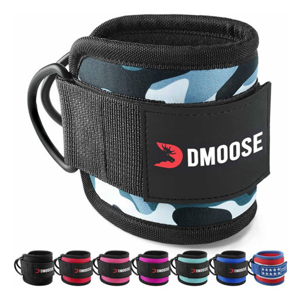 1 Tornozeleira Dmoose Fitness Para Máquinas De Cabo, Cinza C 0